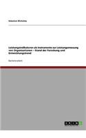Leistungsindikatoren als Instrumente zur Leistungsmessung von Organisationen - Stand der Forschung und Entwicklungstrend