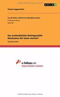 Das wucherähnliche Rechtsgeschäft. Renaissance der laesio enormis?
