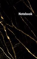 Dot Grid Notebook: Stylish Black and Gold Marble Notebook, 120 Dotted Pages 8.5 x 11 inches Large Journal - Softcover Color Trends Collection(Deluxe Pallete)