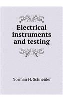 Electrical instruments and testing: (English)