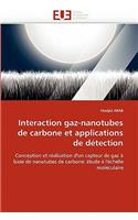 Interaction Gaz-Nanotubes de Carbone Et Applications de D�tection