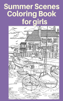 Summer Scenes Coloring Book for girls