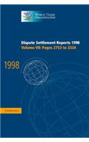 Dispute Settlement Reports 1998: Volume 7, Pages 2753-3324: 1998: v. 7: Pages 2753-3324