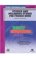 Student Instrumental Course Studies and Melodious Etudes for French Horn