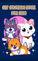 Cute Cat Coloring Book For Kids