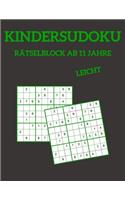 Kindersudoku Rätselblock Ab 11 Jahre - Leicht