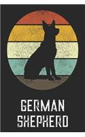 German Shepherd: Blank Wide Ruled Composition Notebook Dog Journal