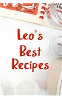 Leo's Best Recipes: Blank Recipe Book to Write In. Favorite Recipes Gift for Men