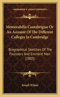 Memorabilia Cantabrigiae Or An Account Of The Different Colleges In Cambridge: Biographical Sketches Of The Founders And Eminent Men (1803)(English)