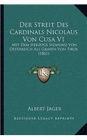 Streit Des Cardinals Nicolaus Von Cusa V1