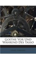 Goethe VOR Und Wahrend Des Tasso