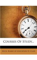 Courses of Study...