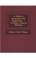 A Hebrew Grammar for Beginners: (English)