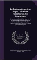 Reflexiones Canonicae Super Collatione Parochiarum Per Concursum