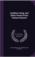 Coridon's Song, and Other Verses From Various Sources