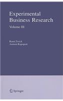 Experimental Business Research, Volume III
