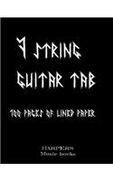7 STRING GUITAR BLANK TAB music book