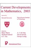 Current Developments In Mathematics, 2003