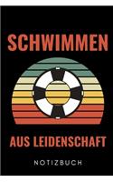 Schwimmen Aus Leidenschaft Notizbuch: A5 Notizbuch KARIERT Schwimmen Geschenke - Trainingsplan - Schwimmtraining - Triathlon - Training - Schwimmer Geschenkidee - Schwimm Buch - Sportler