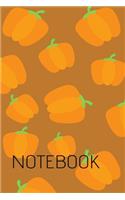 Notebook: pumpkin notebook 120 white paper lined for writing - Black Math, kitchen, Science Exercise BookFor Students, recipes , Teens, Boys, Girls, Women
