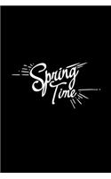 Spring time: 6x9 SPRING - grid - squared paper - notebook - notes