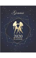 Gemini 2020 Planner: Beautiful Astrological Horoscope Cover 12 Month Daily/Weekly/Monthly Planner Organizer Agenda Journal Gift for a Gemini Star Sign