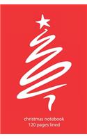 christmas notebook 120 pages lined