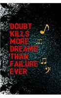 Doubt Kills More Dreams Than Failure Ever