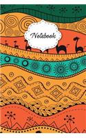 Notebook: Ethnic African Pattern Dot Grid Journal for Taking Notes Journaling School or Work