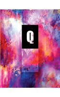 Monogram "Q" Sketchbook: Blank Art Pad Notebook Journal Portfolio(17 Tropo One 150 Sketch)