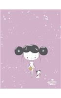 Notebook: (Me and My Love Dog on Purple Notebook)
