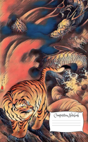 Dragon Composition Notebook: Vintage fantasy art cover large size 8.5 x 11 notebook / Journal 150 lined wide ruled pages, dragon medieval softcover book. (Volume 20)