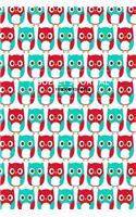 Owl Dotted Bullet Journal: 150-Page, 6x9in ((15.2 x 22.9 cm) Dot Grid Notebook. Composition Notes Planner. Cute Journaling Gifts For Girls Ladies Women. Christmas Holiday Birt