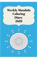 Weekly Mandala Coloring Diary 2019