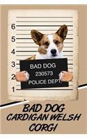 Bad Dog Cardigan Welsh Corgi: Isometric Dot Drawing Paper Notebook Featuring 120 Pages 6x9