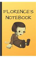 Florence's Notebook: Doll Writing 120 Pages Notebook Journal - Small Lined (6 X 9 )