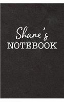 Shane's Notebook: Personalized Scrapbook for Men