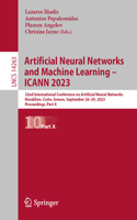 Artificial Neural Networks and Machine Learning - Icann 2023