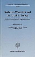 Recht Der Wirtschaft Und Der Arbeit in Europa