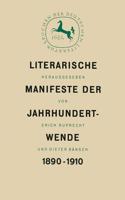 Literarische Manifeste der Jahrhundertwende 1890–1910