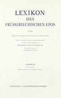 Lexikon Des Fruhgriechischen Epos Lfg. 07: Apo - Aristaios