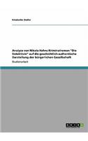 Analyse von Nikola Hahns Kriminalroman "Die Detektivin" auf die geschichtlich authentische Darstellung der bürgerlichen Gesellschaft