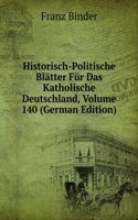 HISTORISCH-POLITISCHE BL  TTER F R DAS