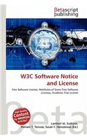 W3c Software Notice and License: (English)