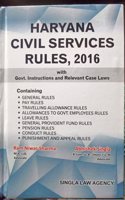 HARYANA CIVIL SERVICES RULE ,2016 NEW EDITION reseller A.K law books