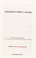 Lexicografia teorica y aplicada (Anexos de Revista de Lexicografia) (Spanish Edition)