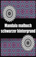 Mandala malbuch schwarzer hintergrund