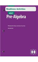 Holt Pre-Algebra Readiness Activities