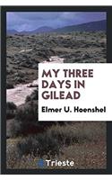 My Three Days in Gilead