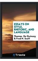 Essays on Style, Rhetoric, and Language
